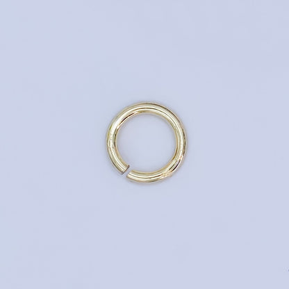 24K Gold Filled 5mm x 0.7mm Minimalist Jump Ring Set in Gold &amp; Silver | SP-1621