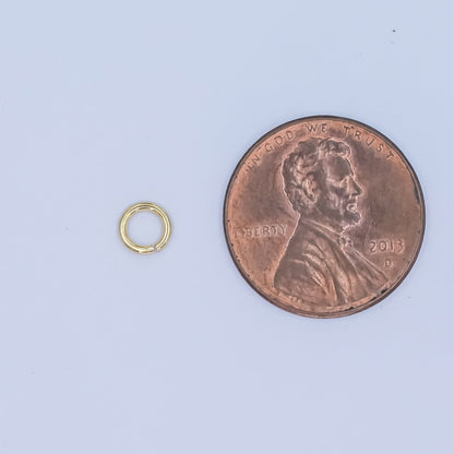 24K Gold Filled 5mm x 0.8mm Minimalist Jump Ring Set in Gold &amp; Silver | SP-1622