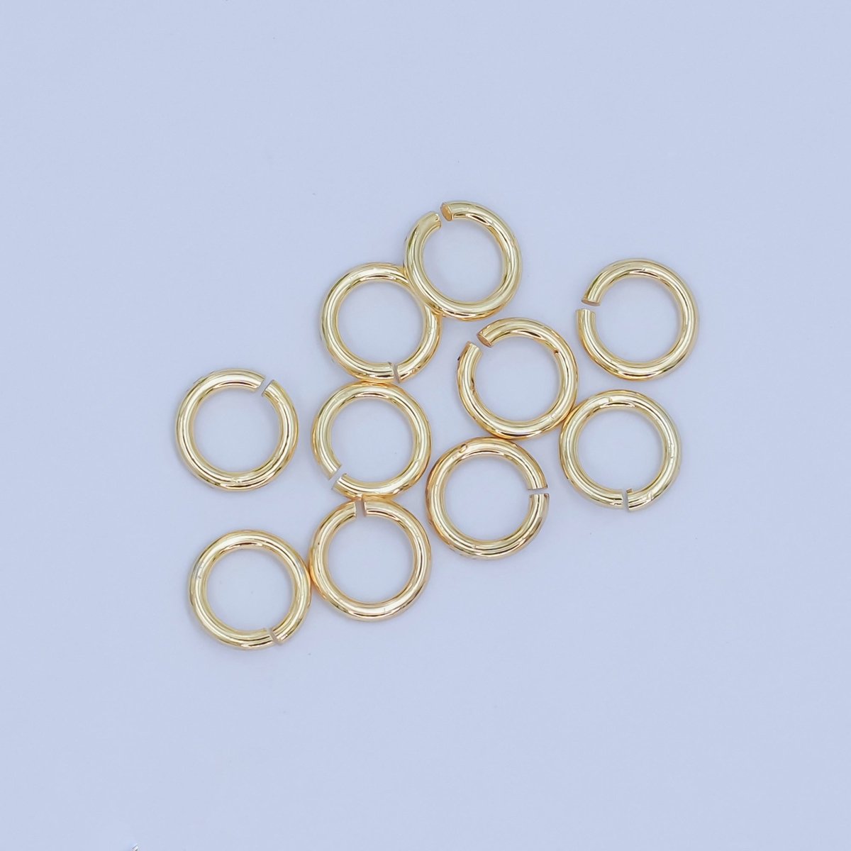 24K Gold Filled 5mm x 0.8mm Minimalist Jump Ring Set in Gold &amp; Silver | SP-1622