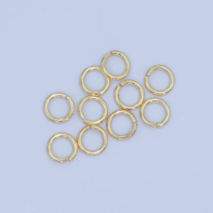 24K Gold Filled 5mm x 0.8mm Minimalist Jump Ring Set in Gold &amp; Silver | SP-1622