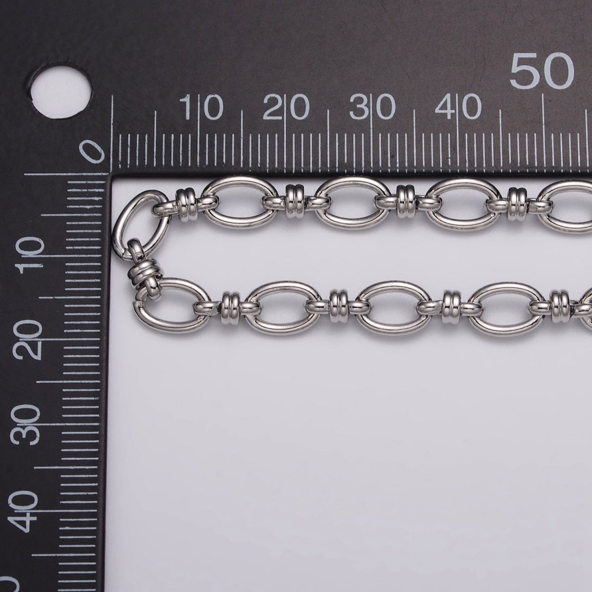 24k Gold Filled 6.5mm Figaro Long and Short Fancy Unfinished Unique Chain in Gold &amp; Silver | ROLL-1141 ROLL-1142 Clearance Pricing
