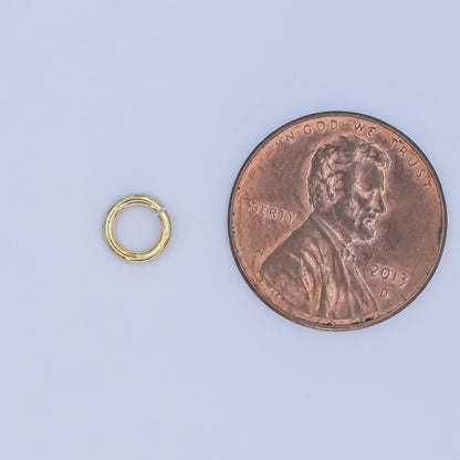 24K Gold Filled 6mm x 1mm ( 19 Gauge ) Minimalist Jump Ring Finding Set | SP-1624