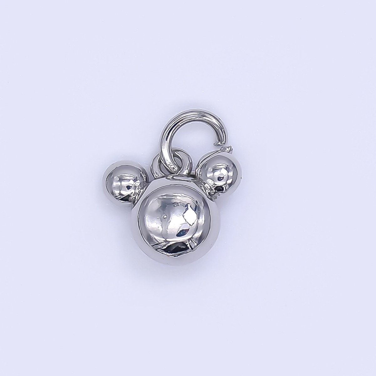 24K Gold Filled 8mm Tiny Mouse Ears Animal Charm in Gold &amp; Silver | AH-580