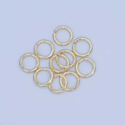24K Gold Filled 8mm x 1.2mm ( 16 gauge ) Minimalist Jump Ring Finding Set in Gold &amp; Silver | SP-1627