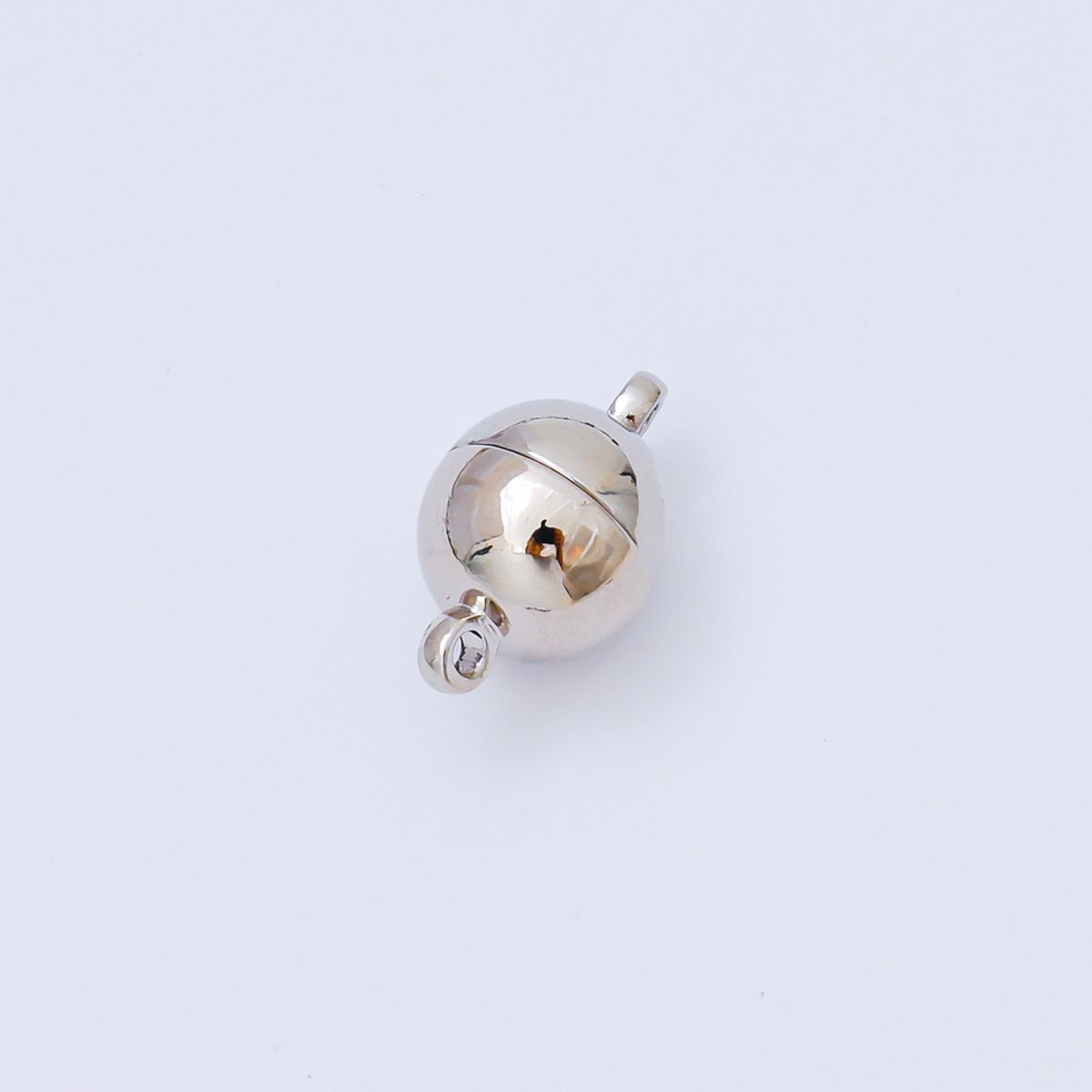 24K Gold Filled 9.7mm Minimalist Round Magnetic Closure Finding in Gold &amp; Silver | Z-01107