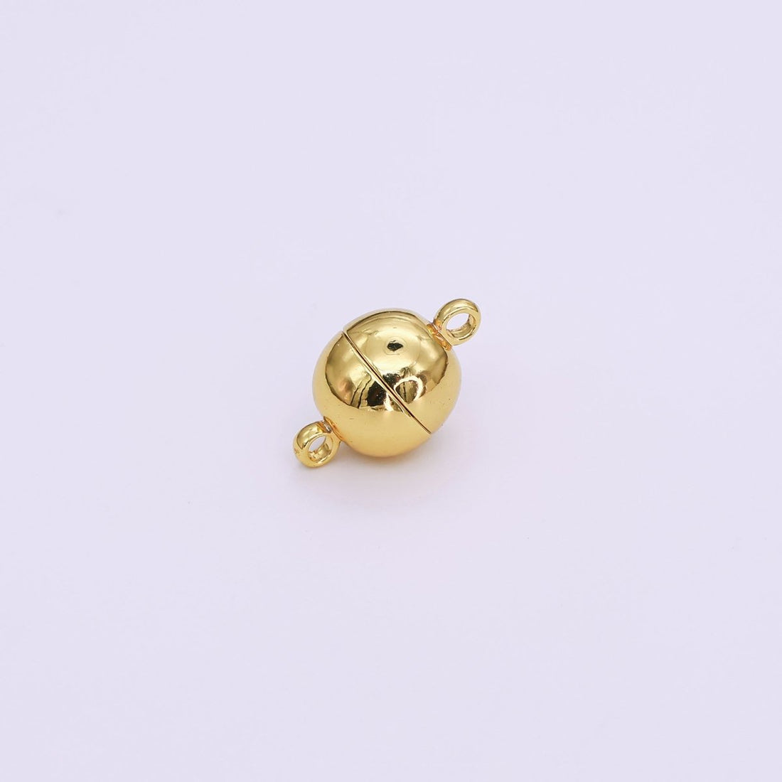 24K Gold Filled 9.7mm Minimalist Round Magnetic Closure Finding in Gold &amp; Silver | Z-01107