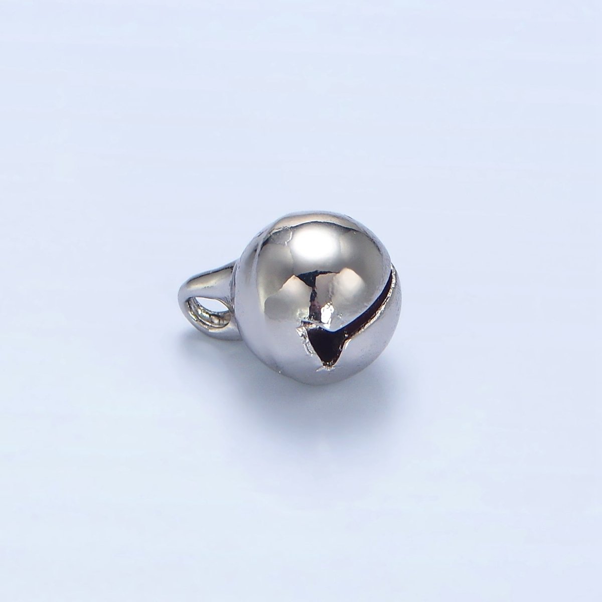 24K Gold Filled 9mm, 11mm Jingle Bell Minimalist Mini Multidimensional Charm in Gold &amp; Silver | X884 X885