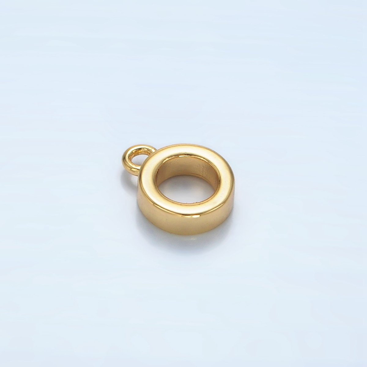 24K Gold Filled 9mm Minimalist Drop Rondelle Bail Findings in Gold &amp; Silver | Z970
