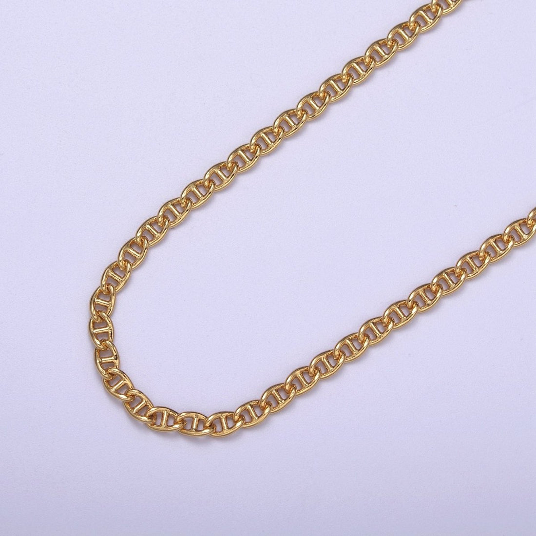 24K Gold Filled Anchor Chain, 5.2X3.2mm Wholesale Chain For Jewelry Making Component Supply | ROLL-625 Clearance Pricing