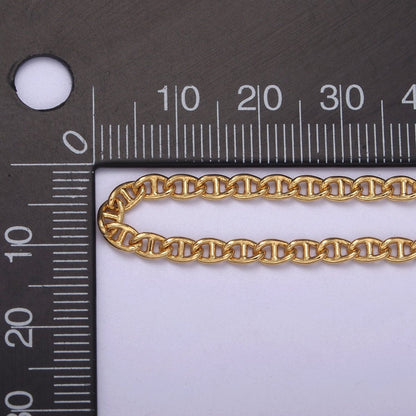 24K Gold Filled Anchor Chain, 5.2X3.2mm Wholesale Chain For Jewelry Making Component Supply | ROLL-625 Clearance Pricing