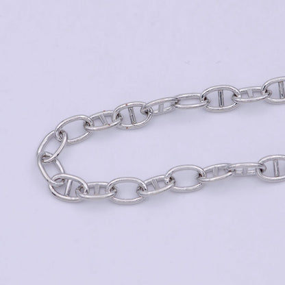 24K Gold Filled Anchor Chain, 5.7mm Width Unfinished Chain in Gold &amp; Silver Color For Jewelry Making | ROLL-690, ROLL-691 Clearance Pricing