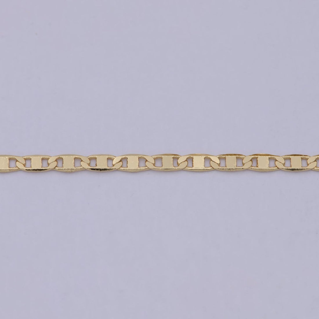24K Gold Filled Anchor Chain by Yard, Gold Mariner Chain by Yard, Wholesale Roll Chain for Jewelry Making, Silver Mariner Unfinished Chain | ROLL-586, ROLL-738 Clearance Pricing