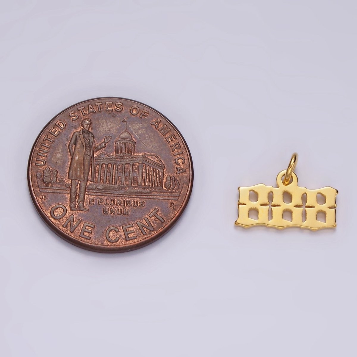 24K Gold Filled Angel Number Numerology Minimalist Mini Charm | AG606 - AG610