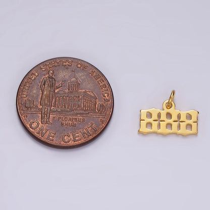 24K Gold Filled Angel Number Numerology Minimalist Mini Charm | AG606 - AG610