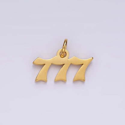 24K Gold Filled Angel Number Numerology Minimalist Mini Charm | AG606 - AG610