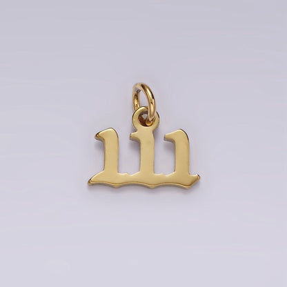 24K Gold Filled Angel Number Numerology Minimalist Mini Charm | AG606 - AG610