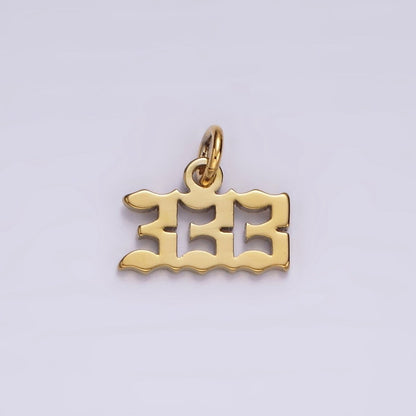 24K Gold Filled Angel Number Numerology Minimalist Mini Charm | AG606 - AG610