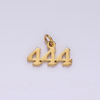 24K Gold Filled Angel Number Numerology Minimalist Mini Charm | AG606 - AG610