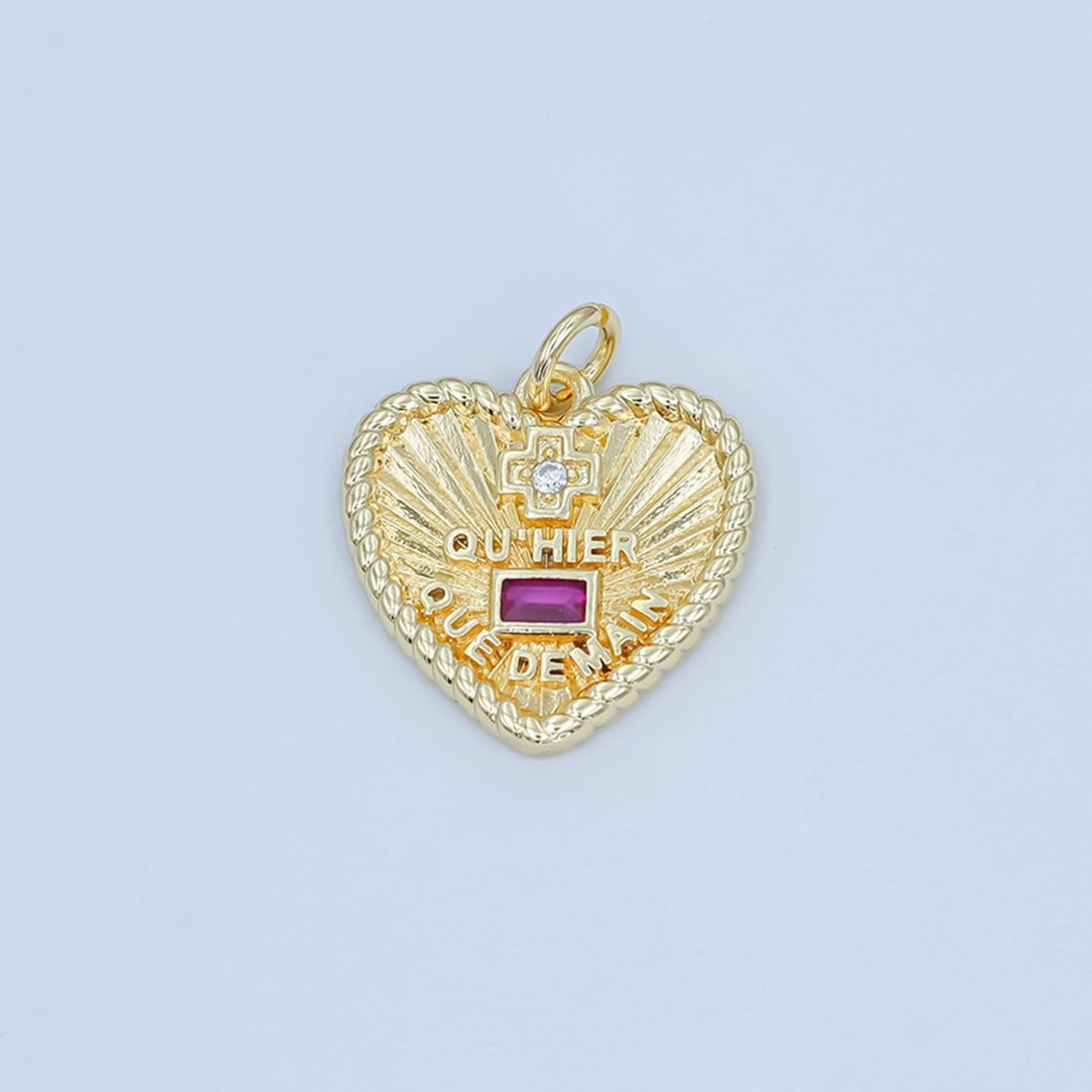 24K Gold Filled Love French "Qu&