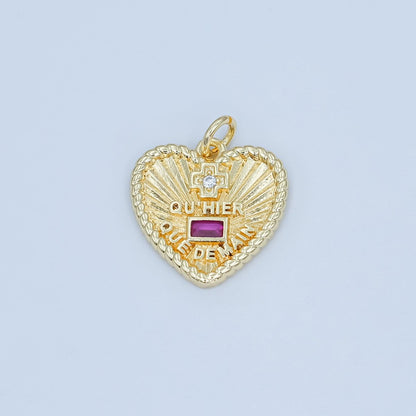 24K Gold Filled Love French "Qu&