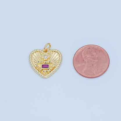 24K Gold Filled Love French "Qu&