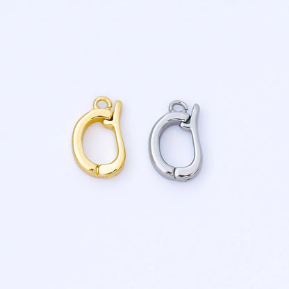 24K Gold Filled 13.5mm Minimalist Bail Enhancer Charm Holder Finding in Gold &amp; Silver | Z1491