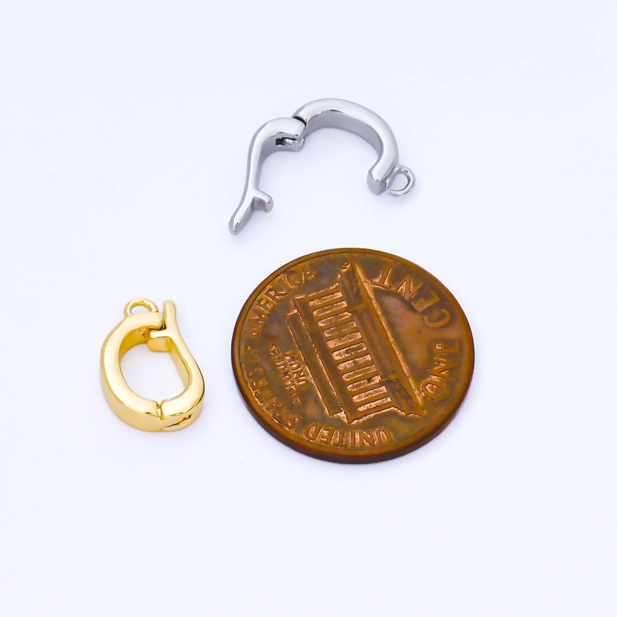 24K Gold Filled 13.5mm Minimalist Bail Enhancer Charm Holder Finding in Gold &amp; Silver | Z1491