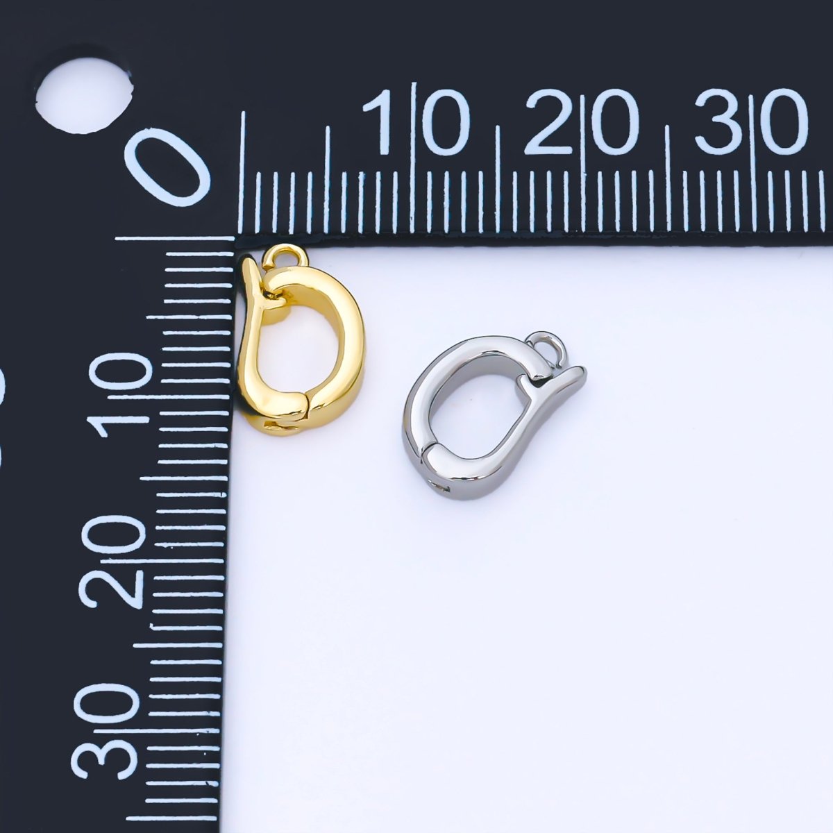 24K Gold Filled 13.5mm Minimalist Bail Enhancer Charm Holder Finding in Gold &amp; Silver | Z1491