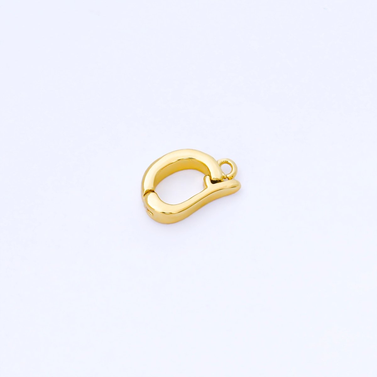 24K Gold Filled 13.5mm Minimalist Bail Enhancer Charm Holder Finding in Gold &amp; Silver | Z1491