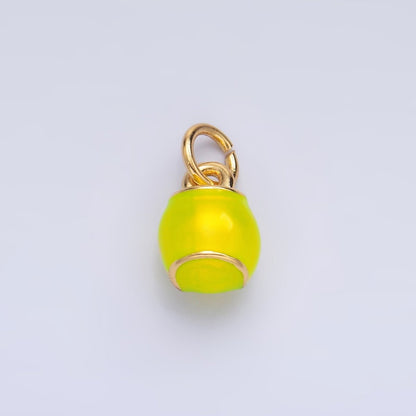 24K Gold Filled Baseball Sports 3D Multidimensional Charm | W436