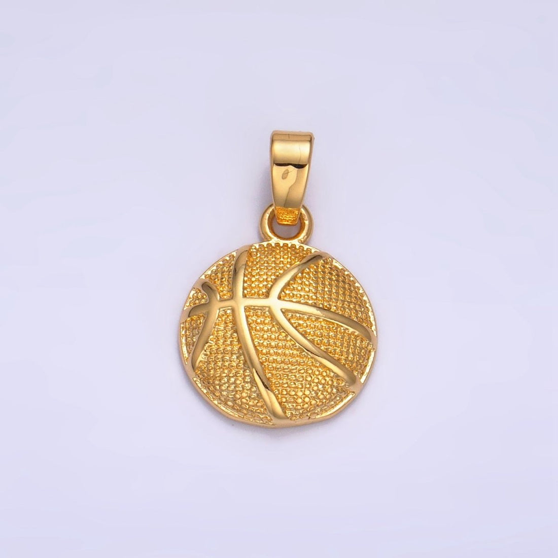 24K Gold Filled Basketball Sports Pendant in Gold &amp; Silver | AA1000 Charms-00874