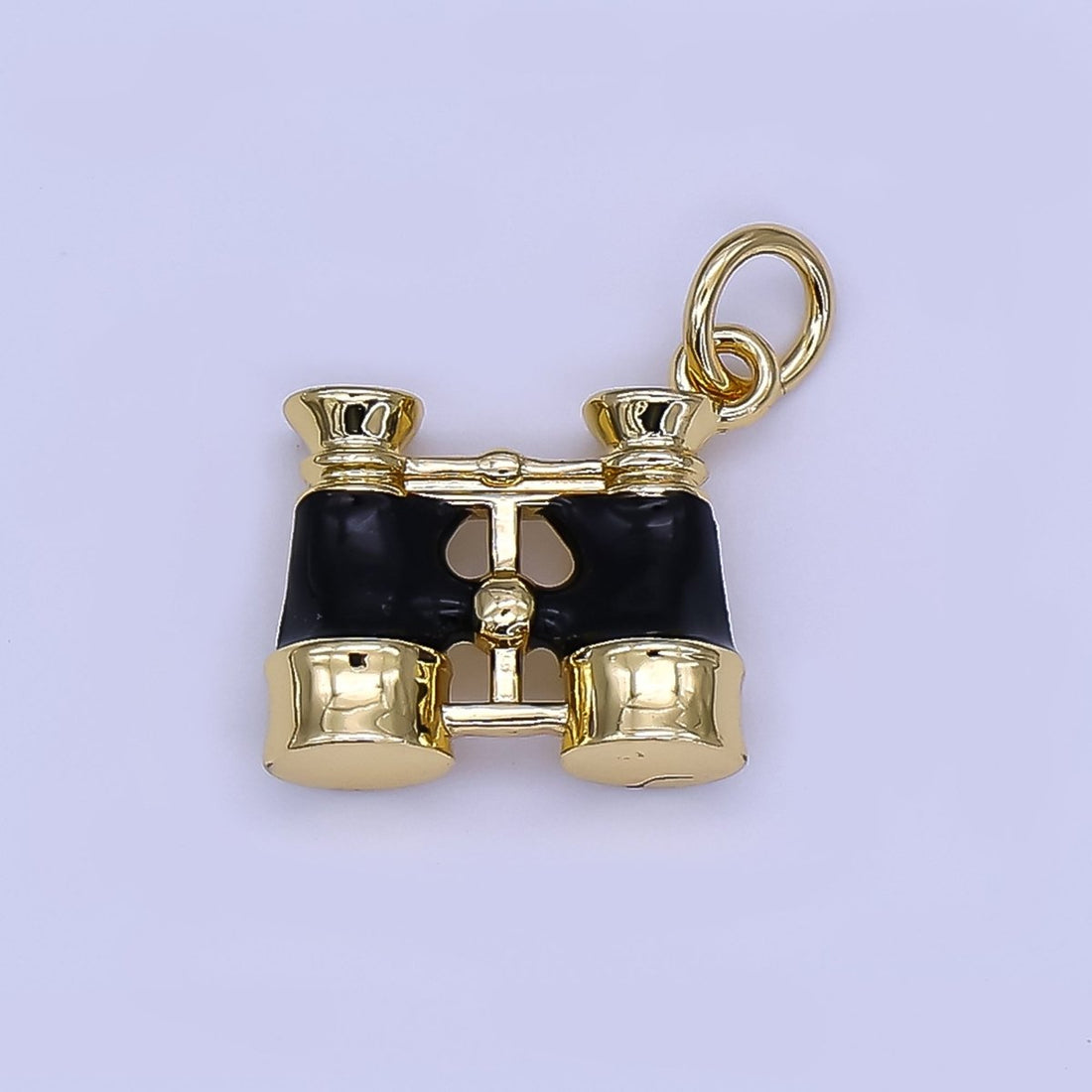 24K Gold Filled Black Binoculars Telescope 3D Multidimensional Charm | N1325