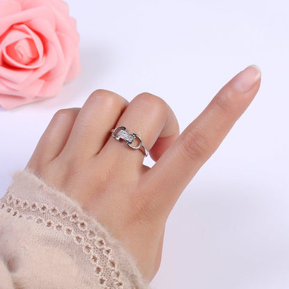 24K Gold Filled Celestial Star Cuff Ring, Micro Pave Crystal Cubic Zirconia CZ Flat Signet Ring in Gold &amp; Silver  S-321 S-322