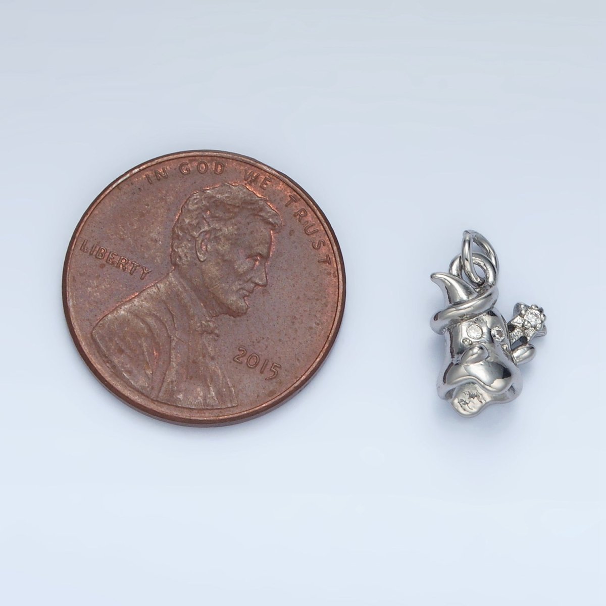 24K Gold Filled 14mm Multidimensional Celestial Star Witch Ghost Mini Charm in Gold &amp; Silver | E392