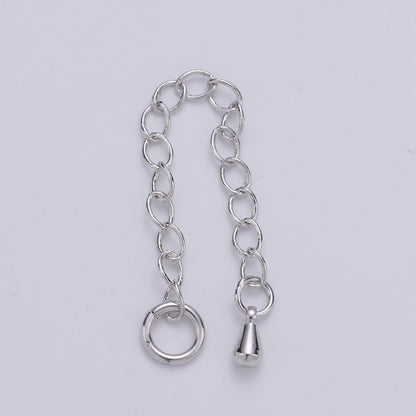 24K Gold Filled Chain Extender Gold / Silver For DIY Jewelry Making Chain Extender  L-125~L-128