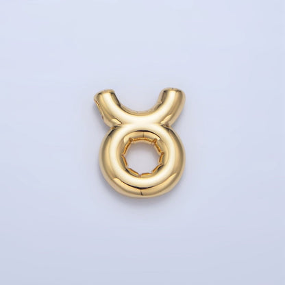 24K Gold Filled Chubby Balloon Zodiac Star Sign Pendant | A1295-A1300