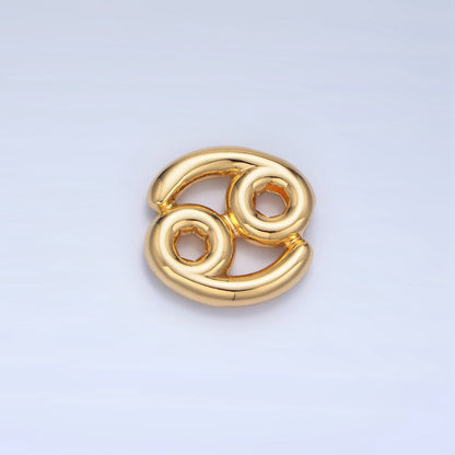 24K Gold Filled Chubby Balloon Zodiac Star Sign Pendant | A1295-A1300