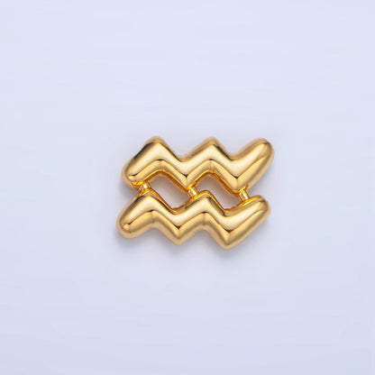 24K Gold Filled Chubby Balloon Zodiac Star Sign Pendant | A1295-A1300