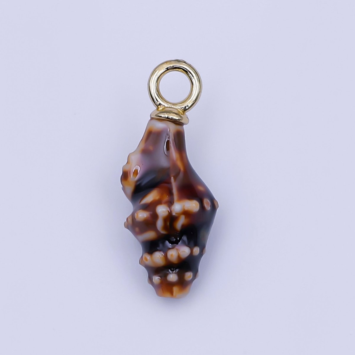 24K Gold Filled Conch Sea Shell Ceramic Drop Pendant | N104 - N107