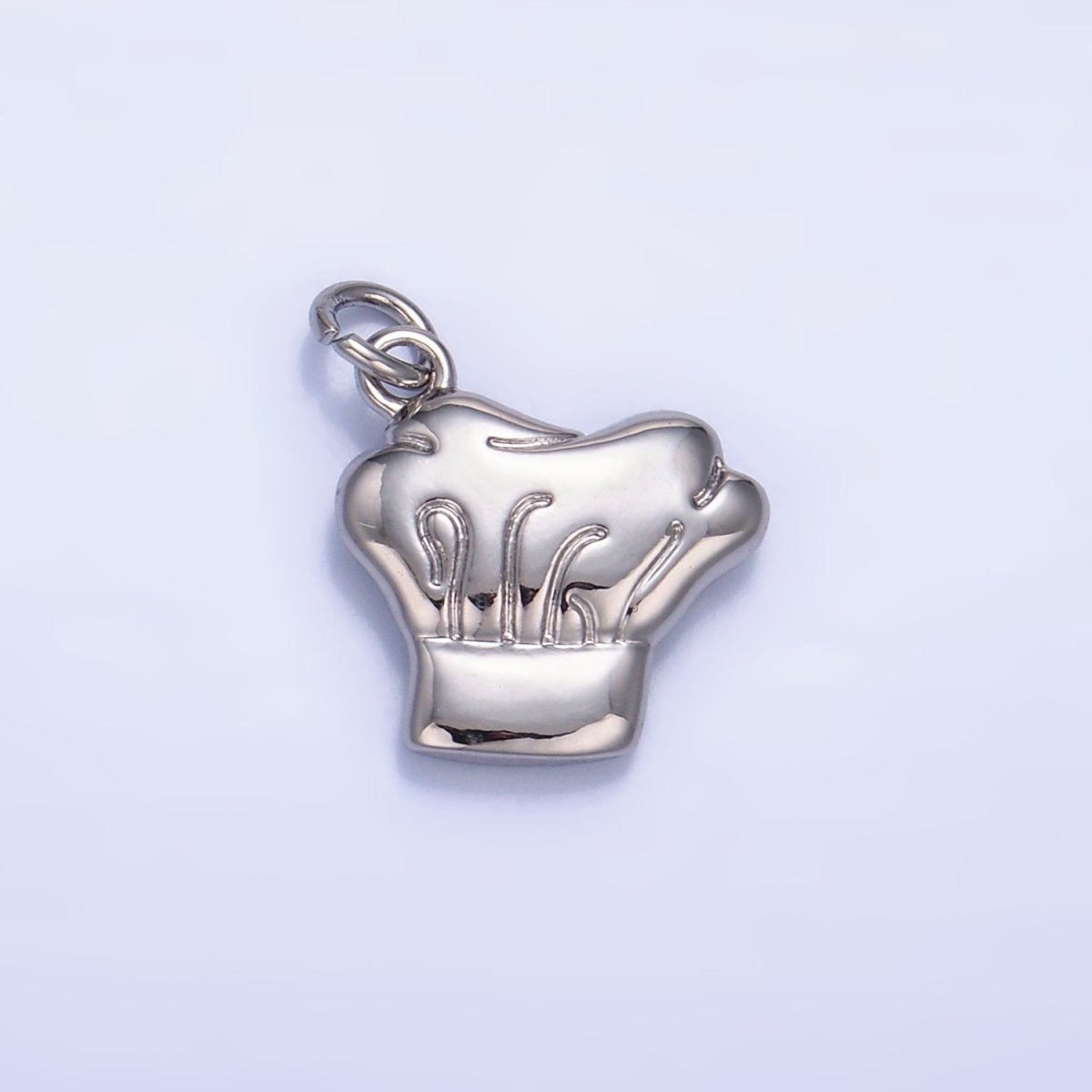 24K Gold Filled Cooking Baking Chef Hat Charm in Gold &amp; Silver | W238