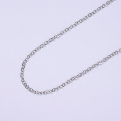 24K Gold Filled Dainty 0.8mm CABLE Chain, Silver Unfinished Chain For Jewelry Making | ROLL-619, ROLL-620
