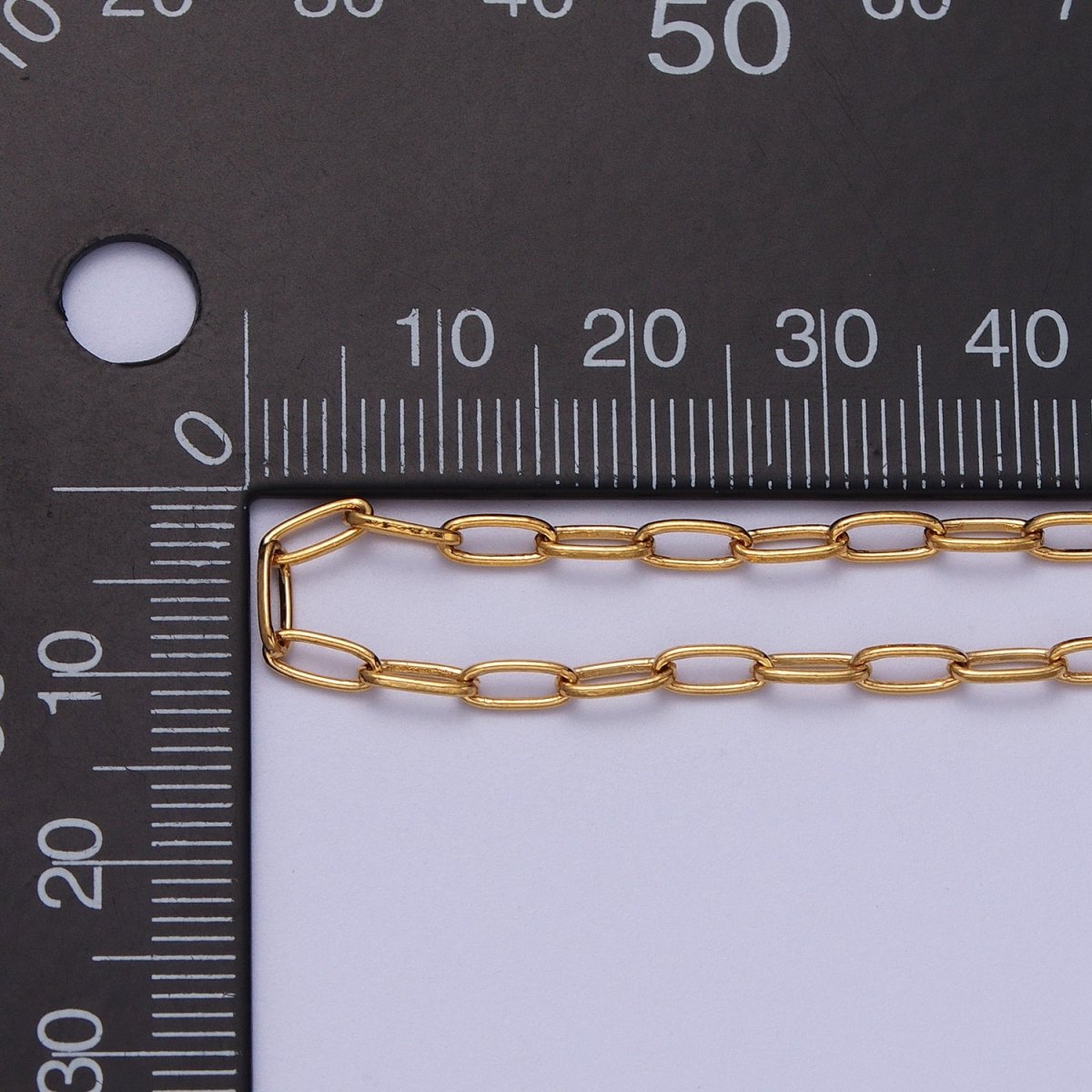 24K Gold Filled Dainty 2.6mm Cable Bulk Unfinished Chain in Gold &amp; Silver | ROLL-982, ROLL-983 Clearance Pricing