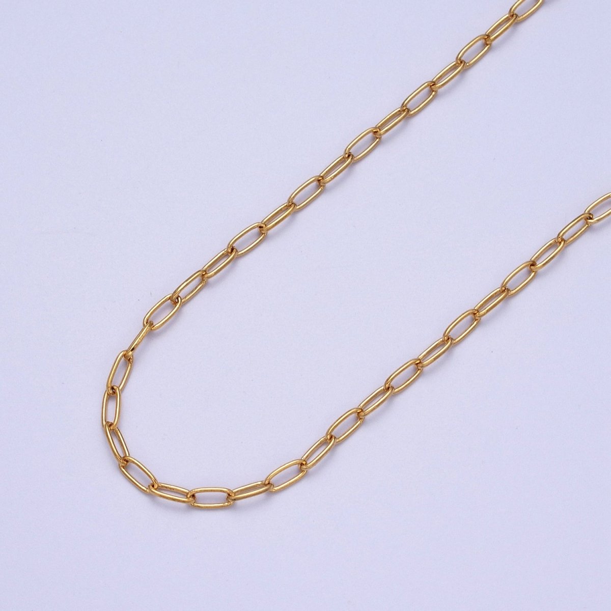 24K Gold Filled Dainty 2.6mm Cable Bulk Unfinished Chain in Gold &amp; Silver | ROLL-982, ROLL-983 Clearance Pricing
