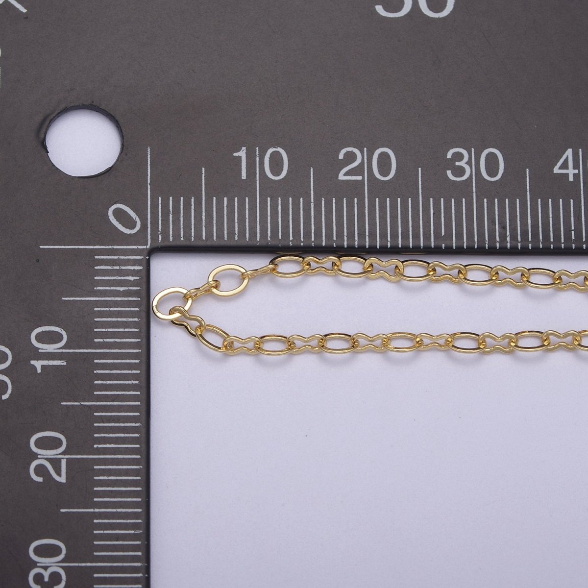 24K Gold Filled Dainty Figure 8 Unfinished Chain, 2.8mm Oval Cable Chain, Silver Figure Eight Bulk Roll Chain For Jewelry Making | ROLL-615, ROLL-616 Clearance Pricing