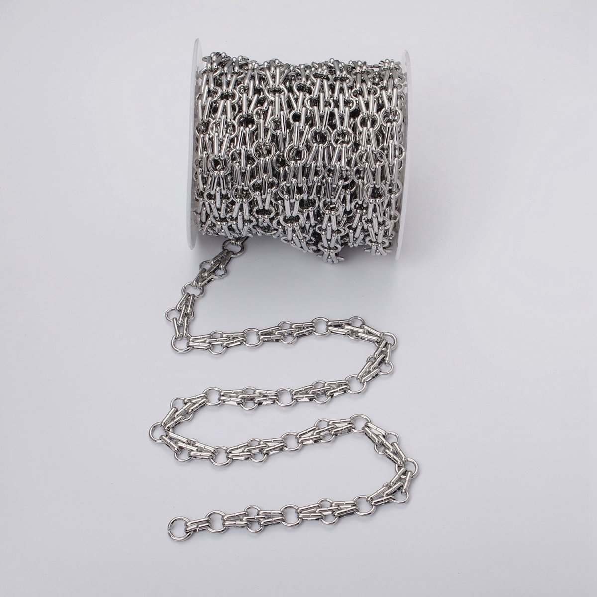24k Gold Filled Designed Rolo Multiple Oblong Link Unfinished Yard Chain in Gold &amp; Silver | ROLL-1124 ROLL-1193 Clearance Pricing