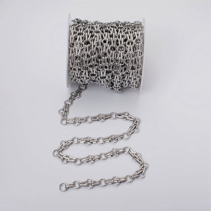 24k Gold Filled Designed Rolo Multiple Oblong Link Unfinished Yard Chain in Gold &amp; Silver | ROLL-1124 ROLL-1193 Clearance Pricing