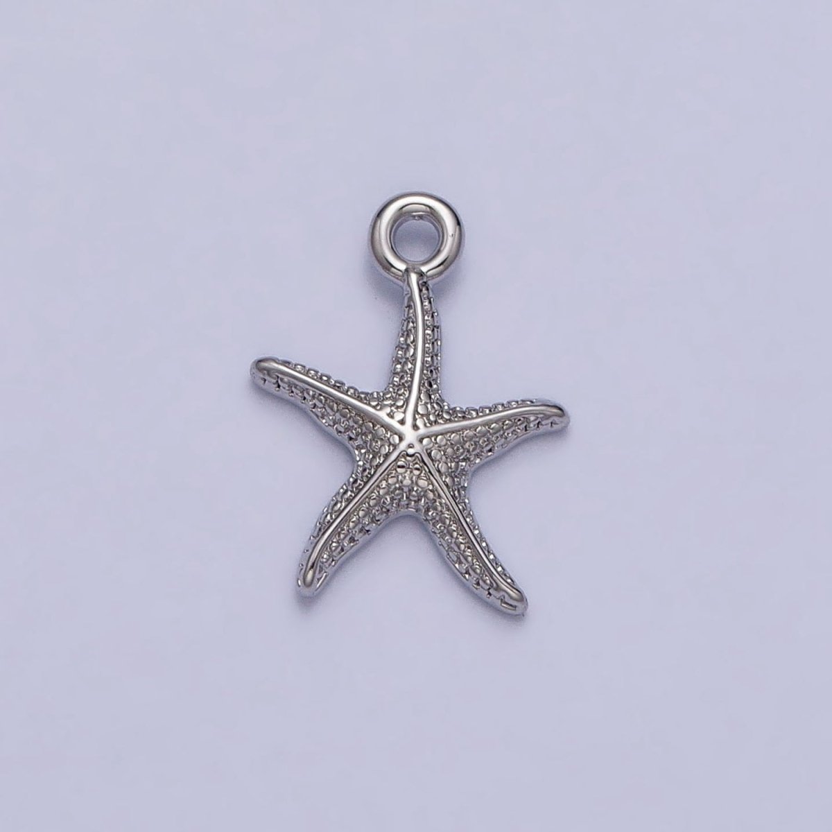 24K Gold Filled Dotted Starfish Sea Ocean Creature Charm in Gold &amp; Silver | AC337 AC338