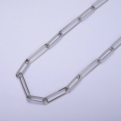 24K Gold Filled Double 15mm &amp; 20mm Paperclip Link Gold, Silver Unfinished Chain | ROLL-921 ROLL-922 Clearance Pricing