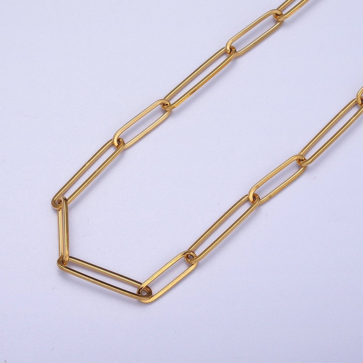 24K Gold Filled Double 15mm &amp; 20mm Paperclip Link Gold, Silver Unfinished Chain | ROLL-921 ROLL-922 Clearance Pricing