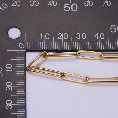 24K Gold Filled Double 15mm &amp; 20mm Paperclip Link Gold, Silver Unfinished Chain | ROLL-921 ROLL-922 Clearance Pricing